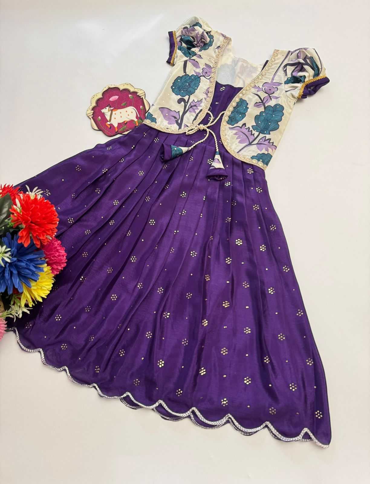 YNF Wholesale Chinon Silk Kids Lehenga  | Surat Manufacturer