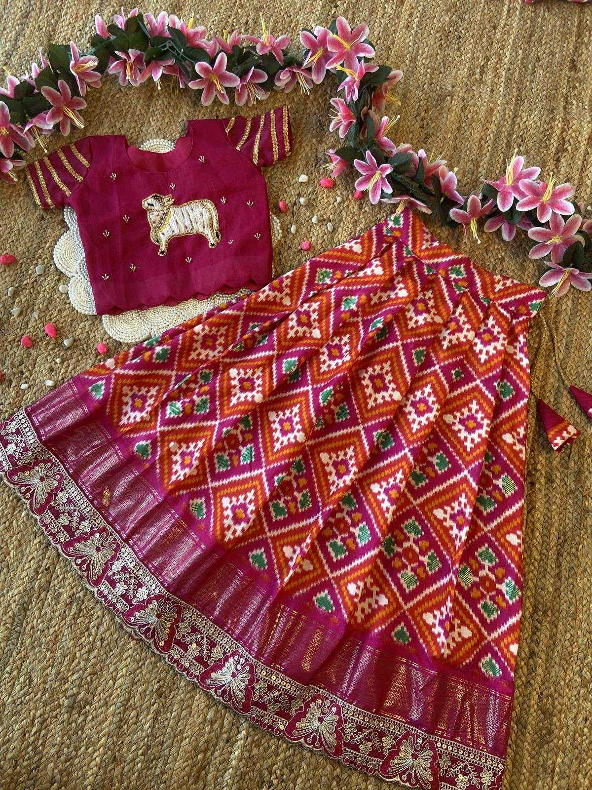 YNF Wholesale Dola Silk Kids Lehenga  | Surat Manufacturer
