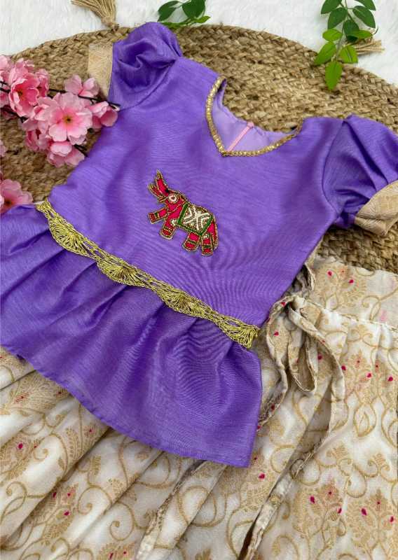YNF Wholesale Cotton Kids Lehenga  | Surat Manufacturer