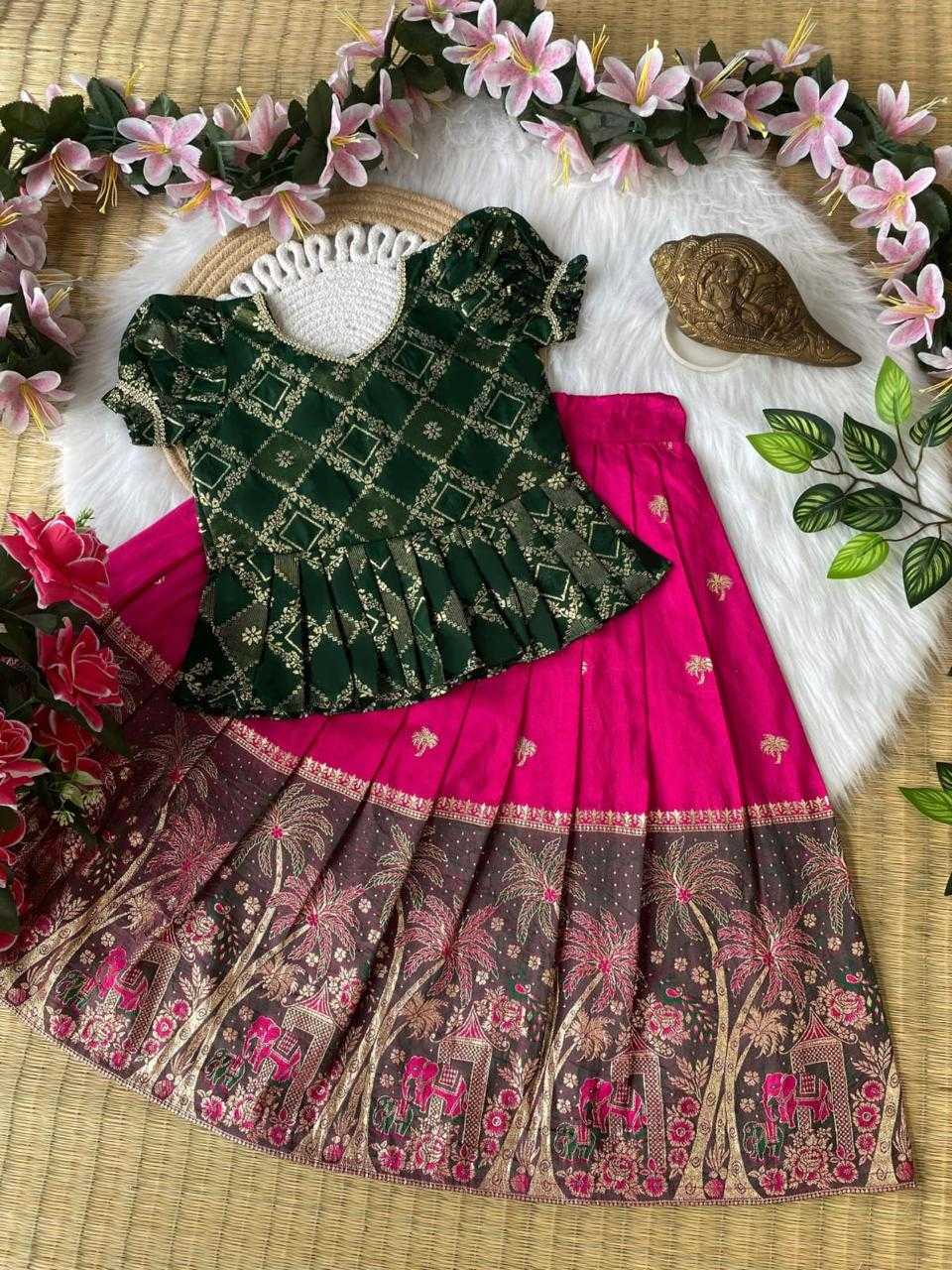 YNF Wholesale Cotton Kids Lehenga  | Surat Manufacturer