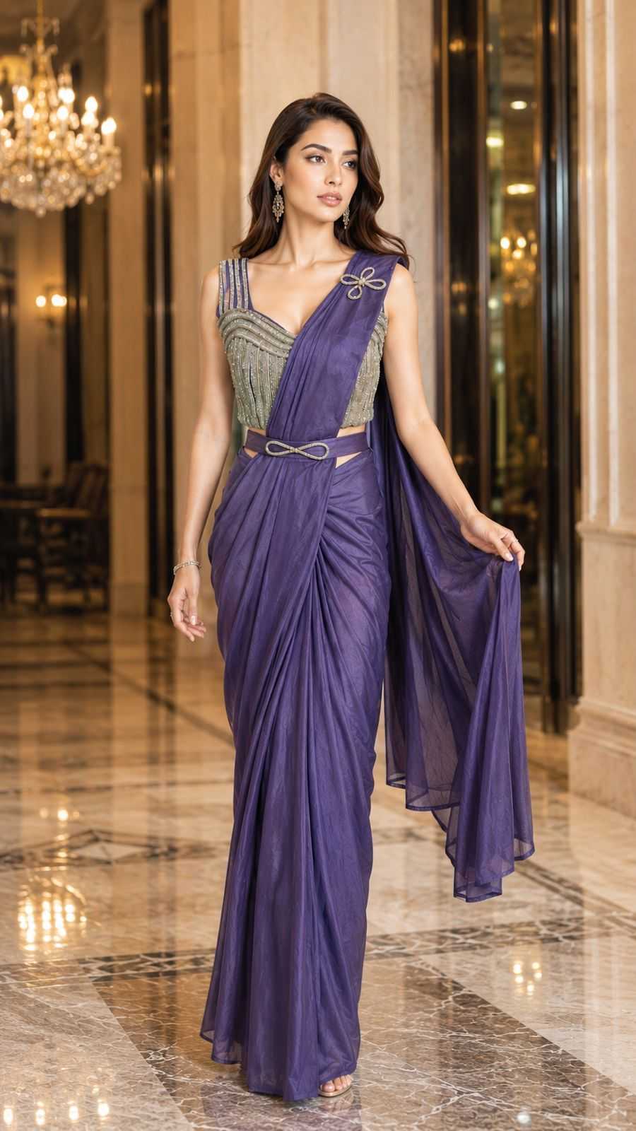YNF Wholesale Chinon Designer Sarees  | Surat Manufacturer