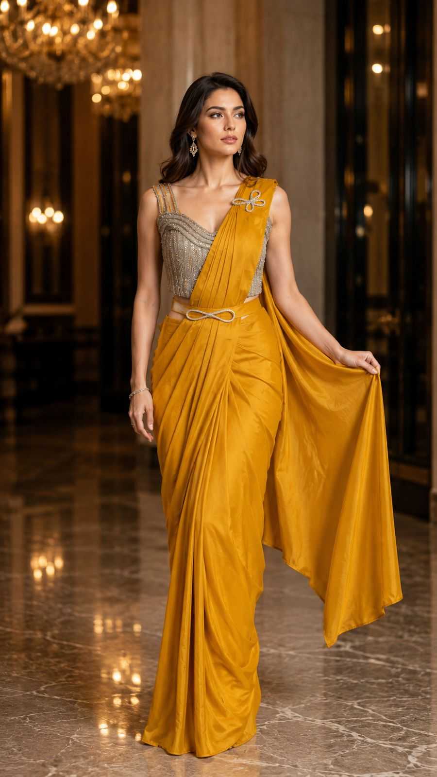 YNF Wholesale Chinon Designer Sarees  | Surat Manufacturer