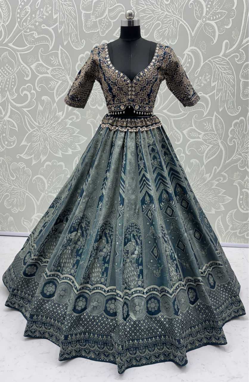 YNF Wholesale Banarasi Soft Silk Silk Lehenga  | Surat Manufacturer
