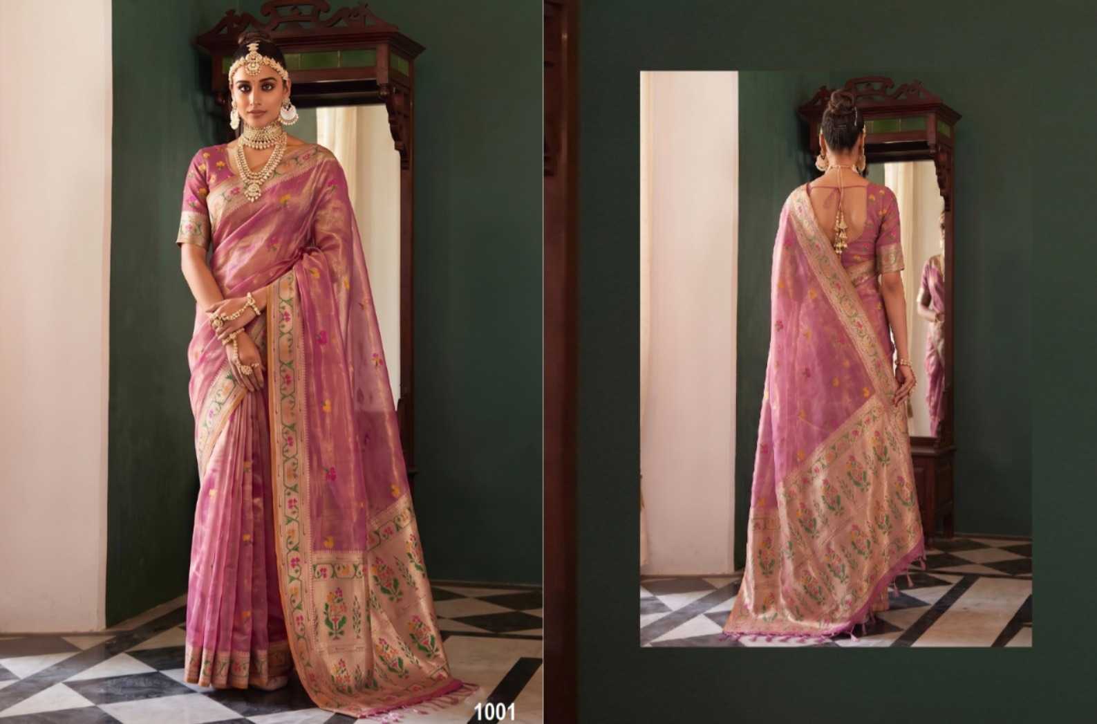 YNF Wholesale Tissue Silk Tissue Silk Saree  | Surat Manufacturer