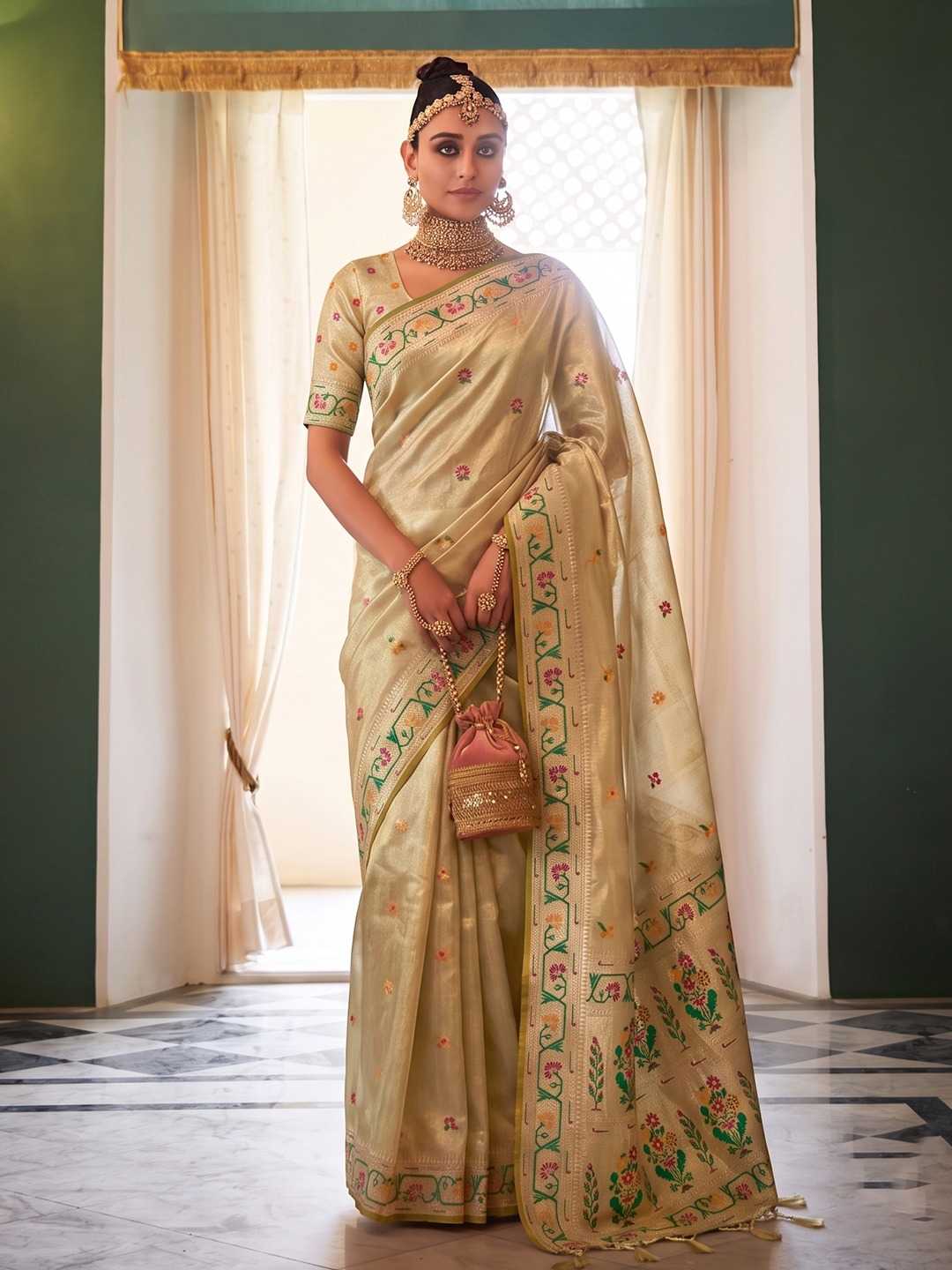 YNF Wholesale Tissue Silk Tissue Silk Saree  | Surat Manufacturer
