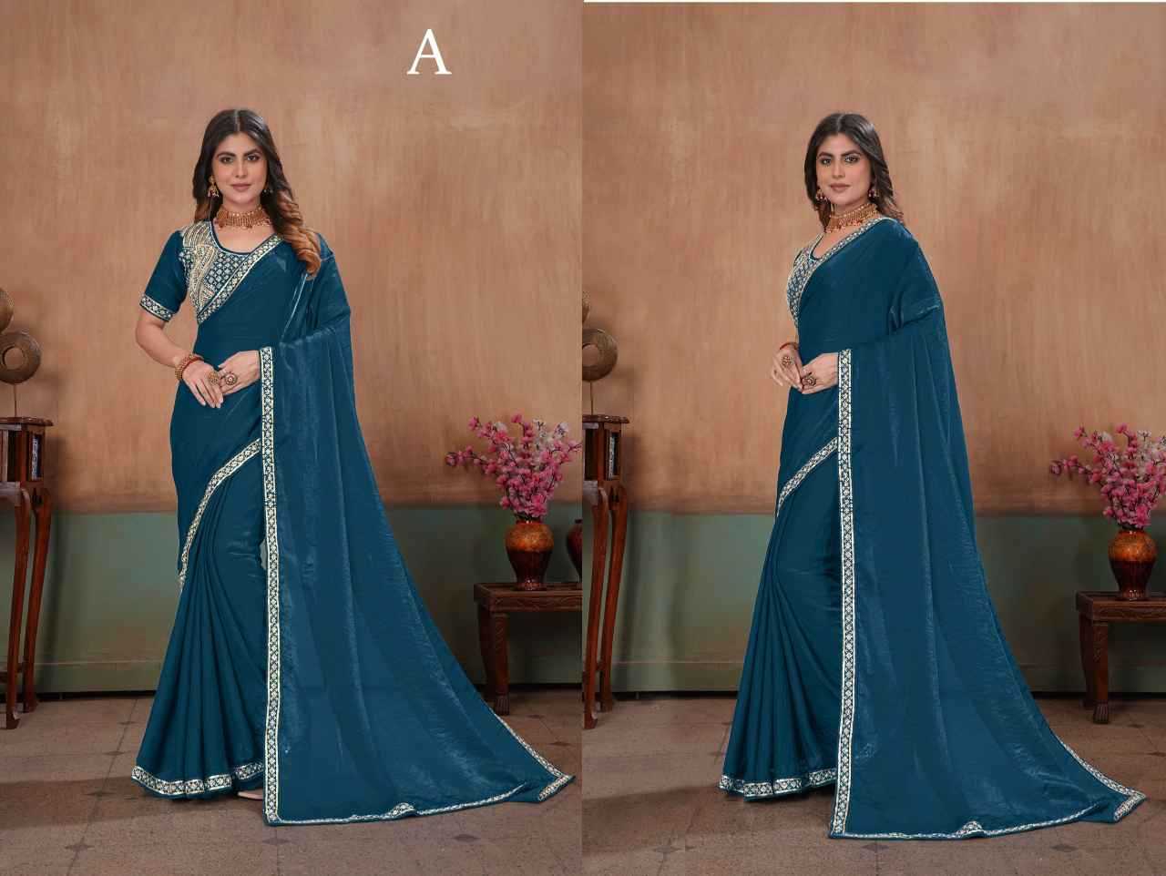 YNF Wholesale Satin Ready To Wear Sarees  | Surat Manufacturer