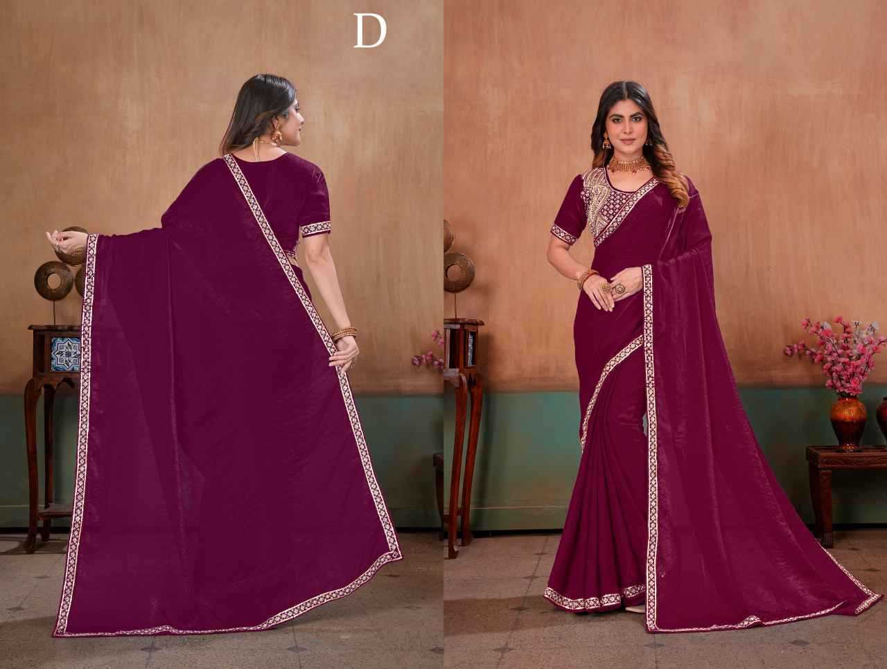 YNF Wholesale Satin Ready To Wear Sarees  | Surat Manufacturer