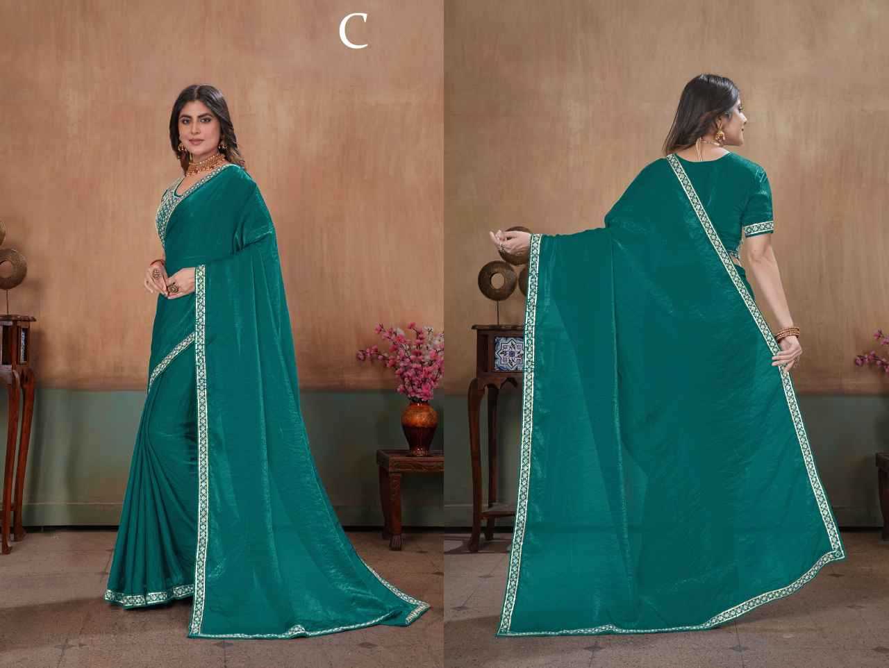 YNF Wholesale Satin Ready To Wear Sarees  | Surat Manufacturer