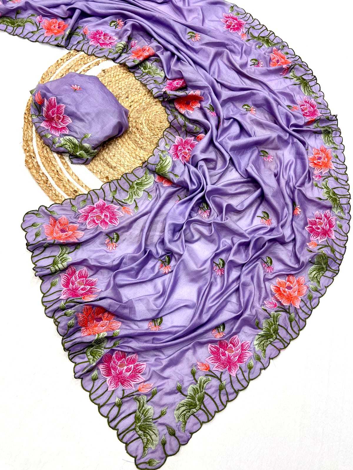 YNF Wholesale Tussar Silk Embroidered Sarees  | Surat Manufacturer