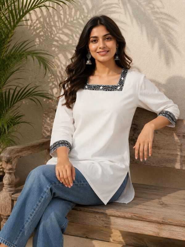 YNF Wholesale Khadi Cotton Short Kurtis  | Surat Manufacturer
