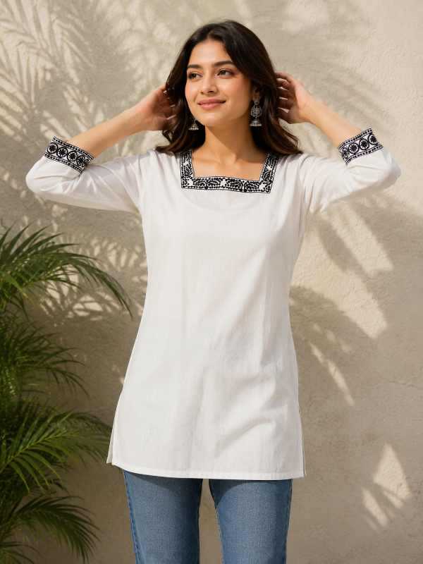 YNF Wholesale Khadi Cotton Short Kurtis  | Surat Manufacturer