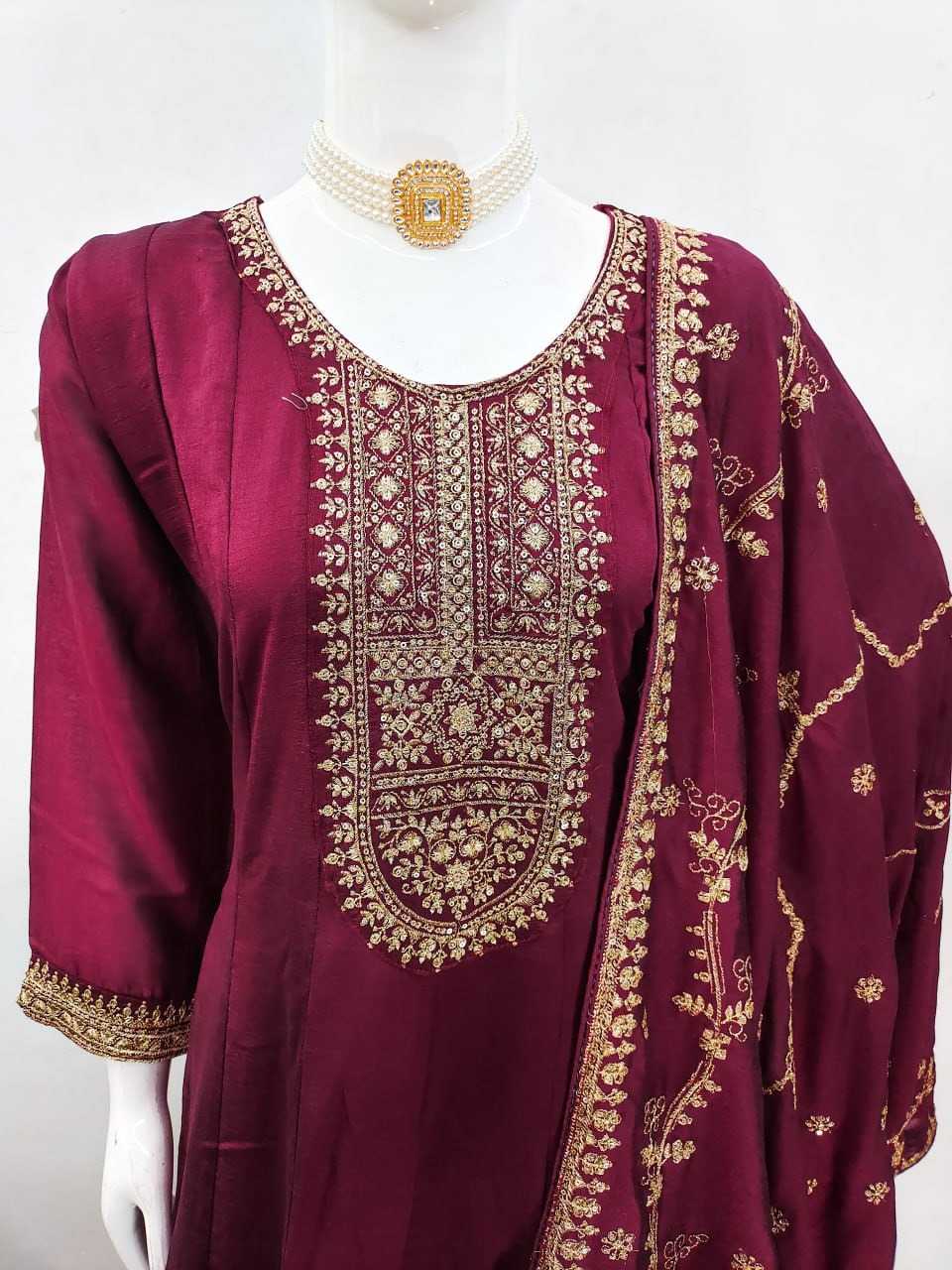 YNF Wholesale Premium Silk Embroidery Suits  | Surat Manufacturer