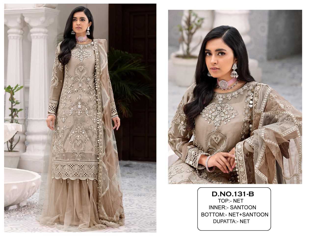 YNF Wholesale Net Embroidery Suits  | Surat Manufacturer
