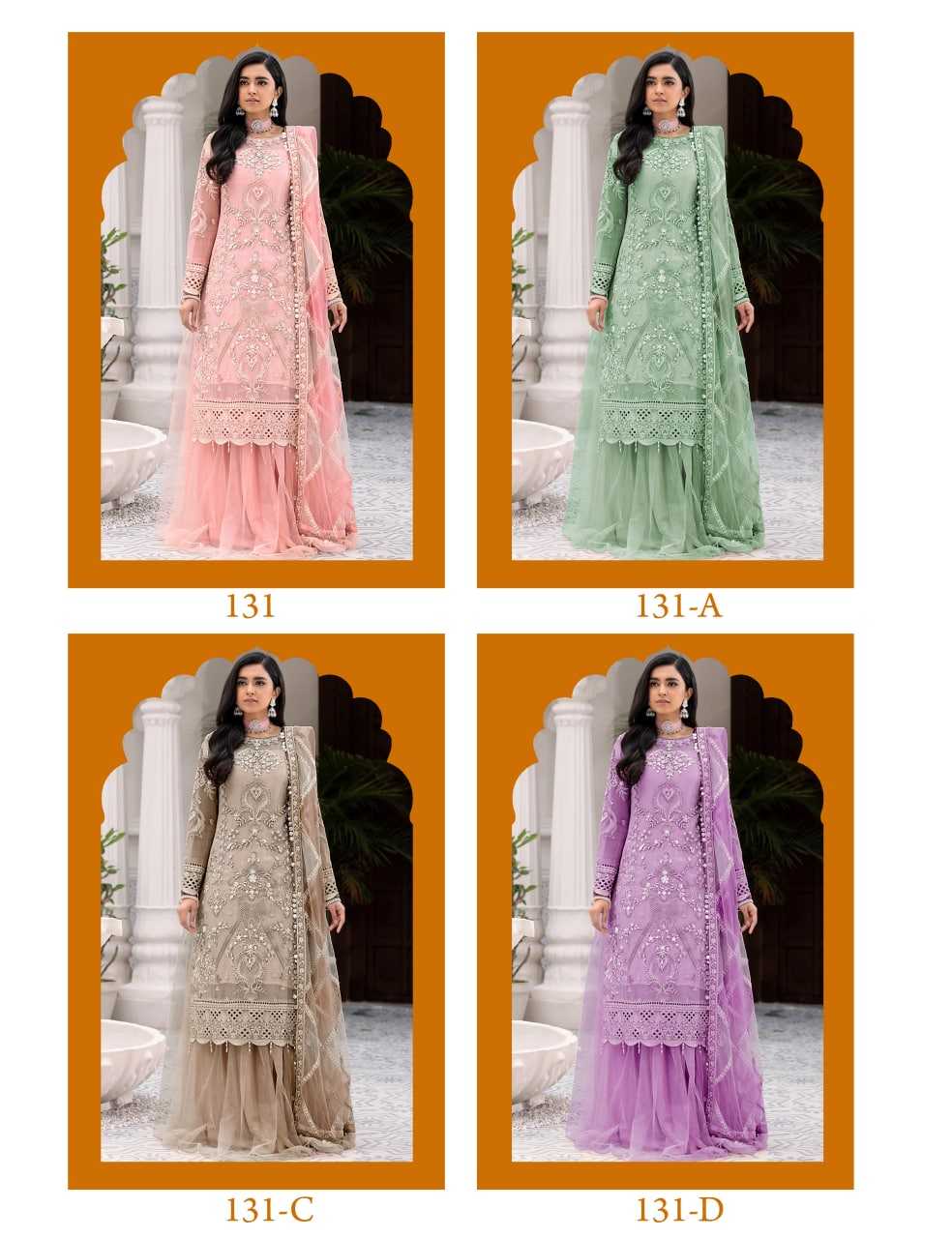 YNF Wholesale Net Embroidery Suits  | Surat Manufacturer