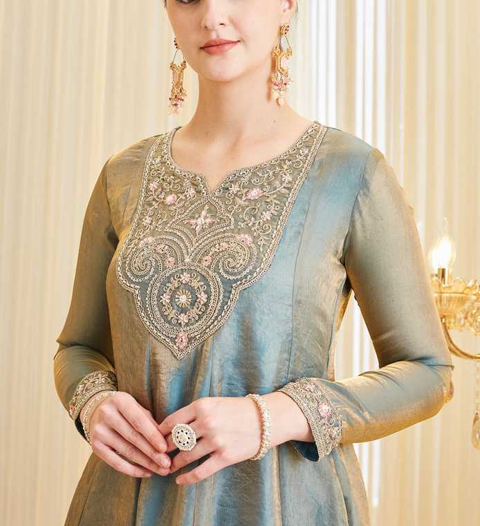 YNF Wholesale Heavy Silk Palazzo Suit  | Surat Manufacturer