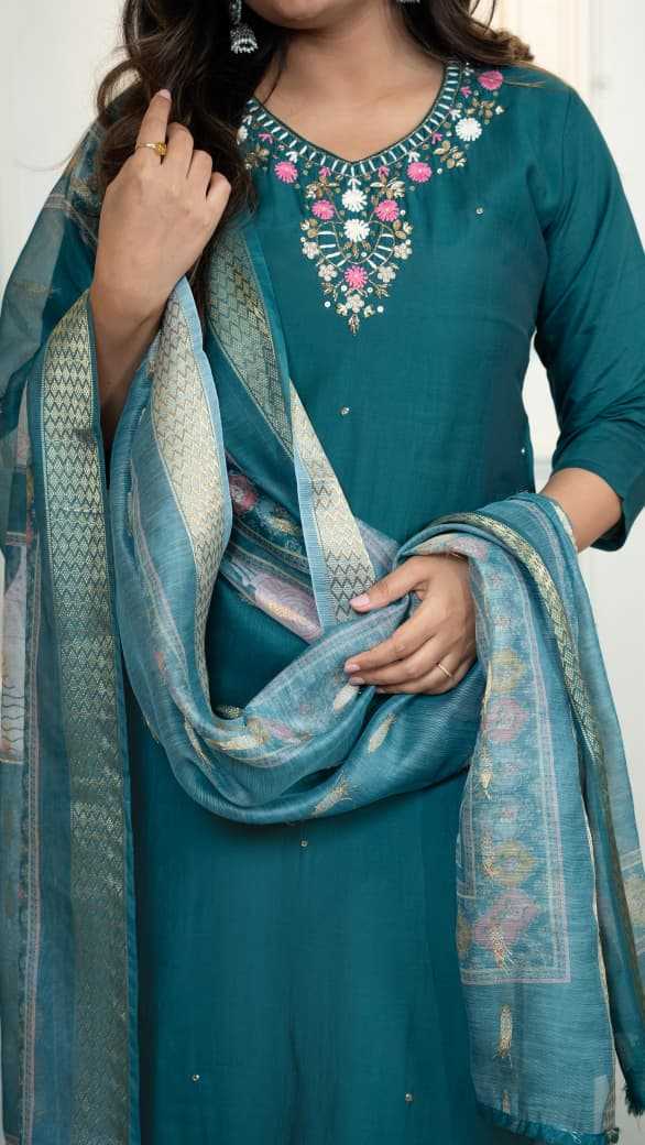 YNF Wholesale Heavy Roman Silk Ladies Silk Suit  | Surat Manufacturer