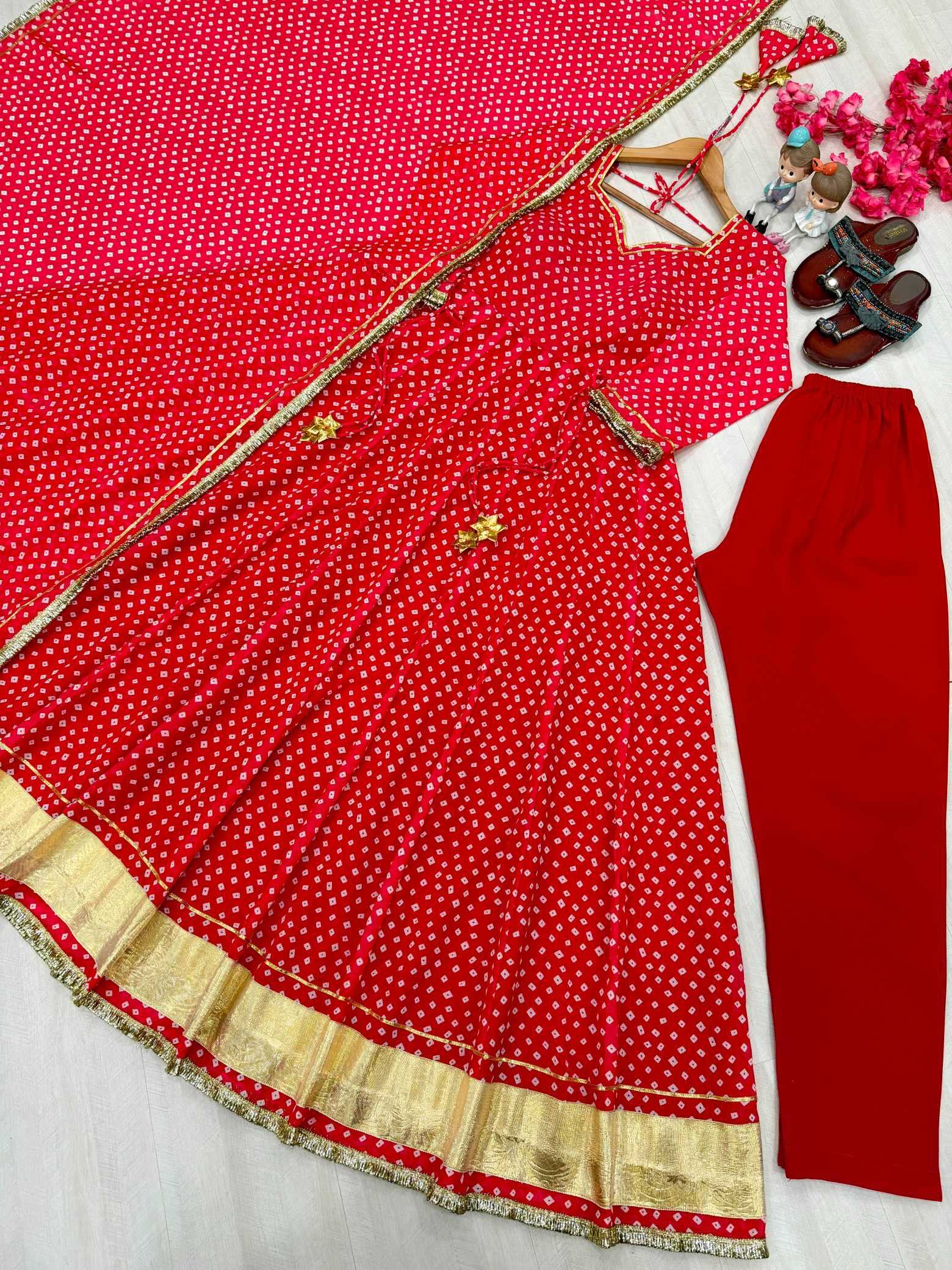 YNF Wholesale Faux Georgette Printed Gowns  | Surat Manufacturer