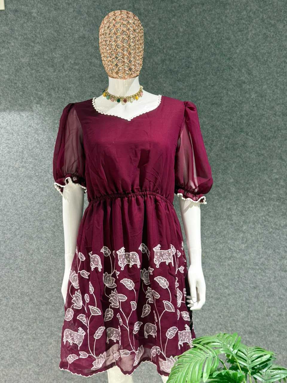 YNF Wholesale Georgette Designer Kurtis  | Surat Manufacturer