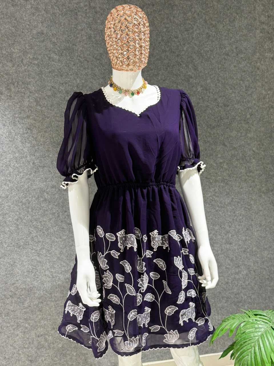 YNF Wholesale Georgette Designer Kurtis  | Surat Manufacturer