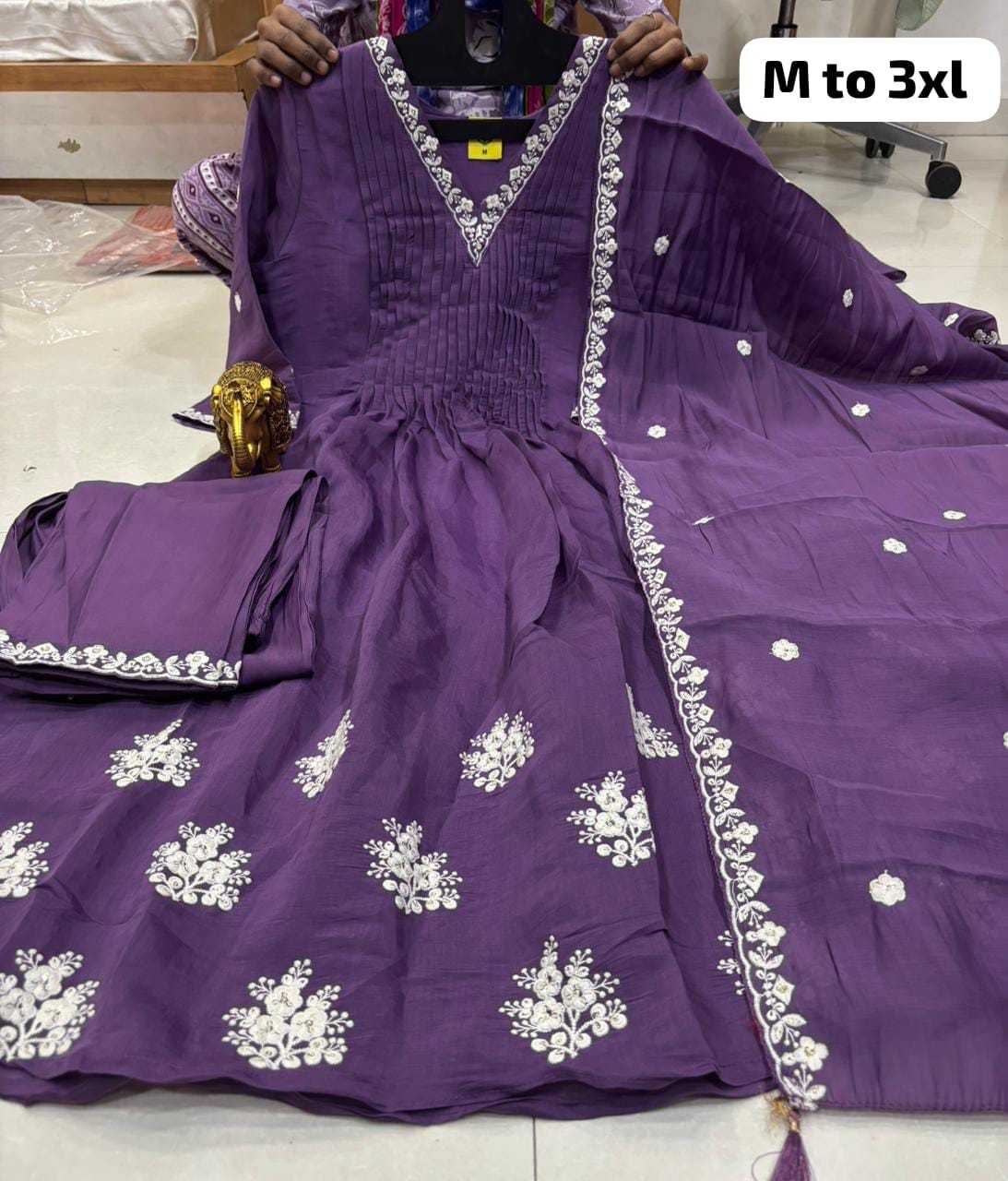 YNF Wholesale Chanderi Soft Designer Kurtis  | Surat Manufacturer
