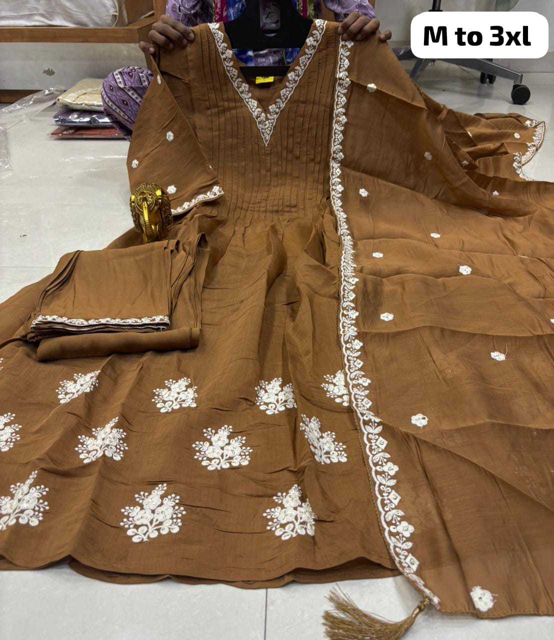 YNF Wholesale Chanderi Soft Designer Kurtis  | Surat Manufacturer