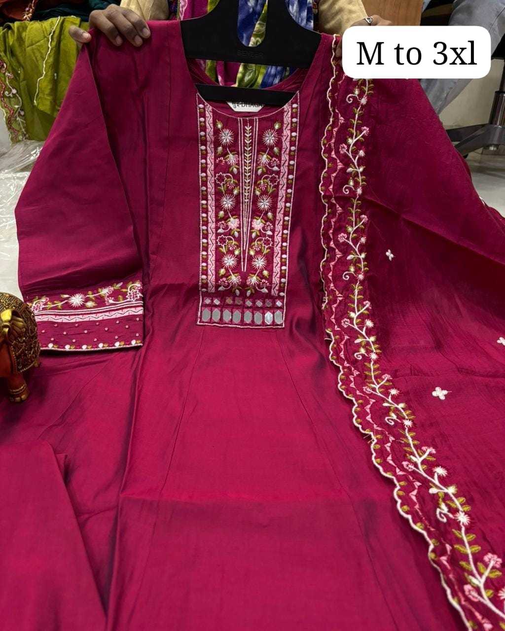 YNF Wholesale Silk Anarkali Kurtis  | Surat Manufacturer