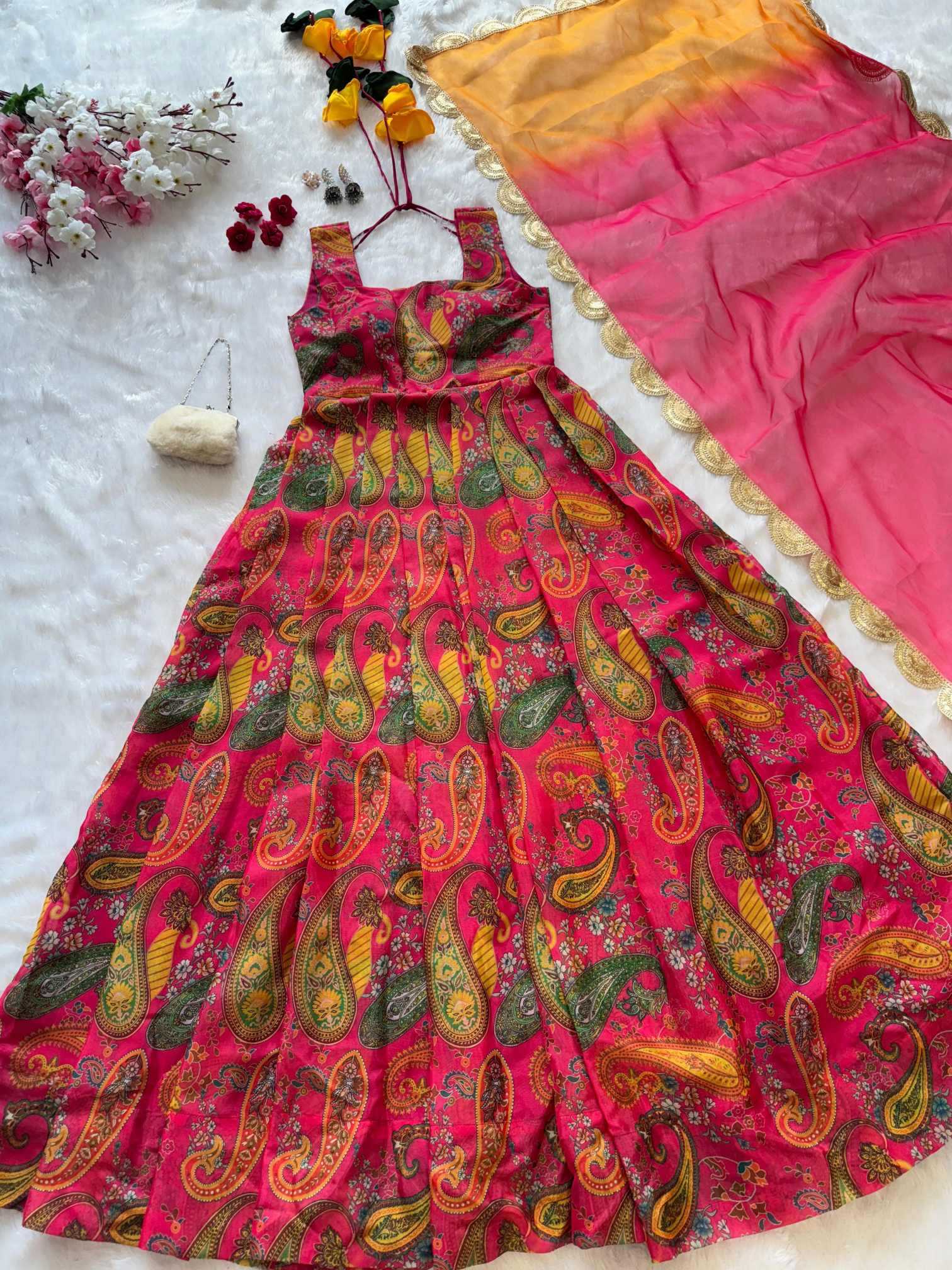 YNF Wholesale Jimmy Choo Anarkali Gown  | Surat Manufacturer