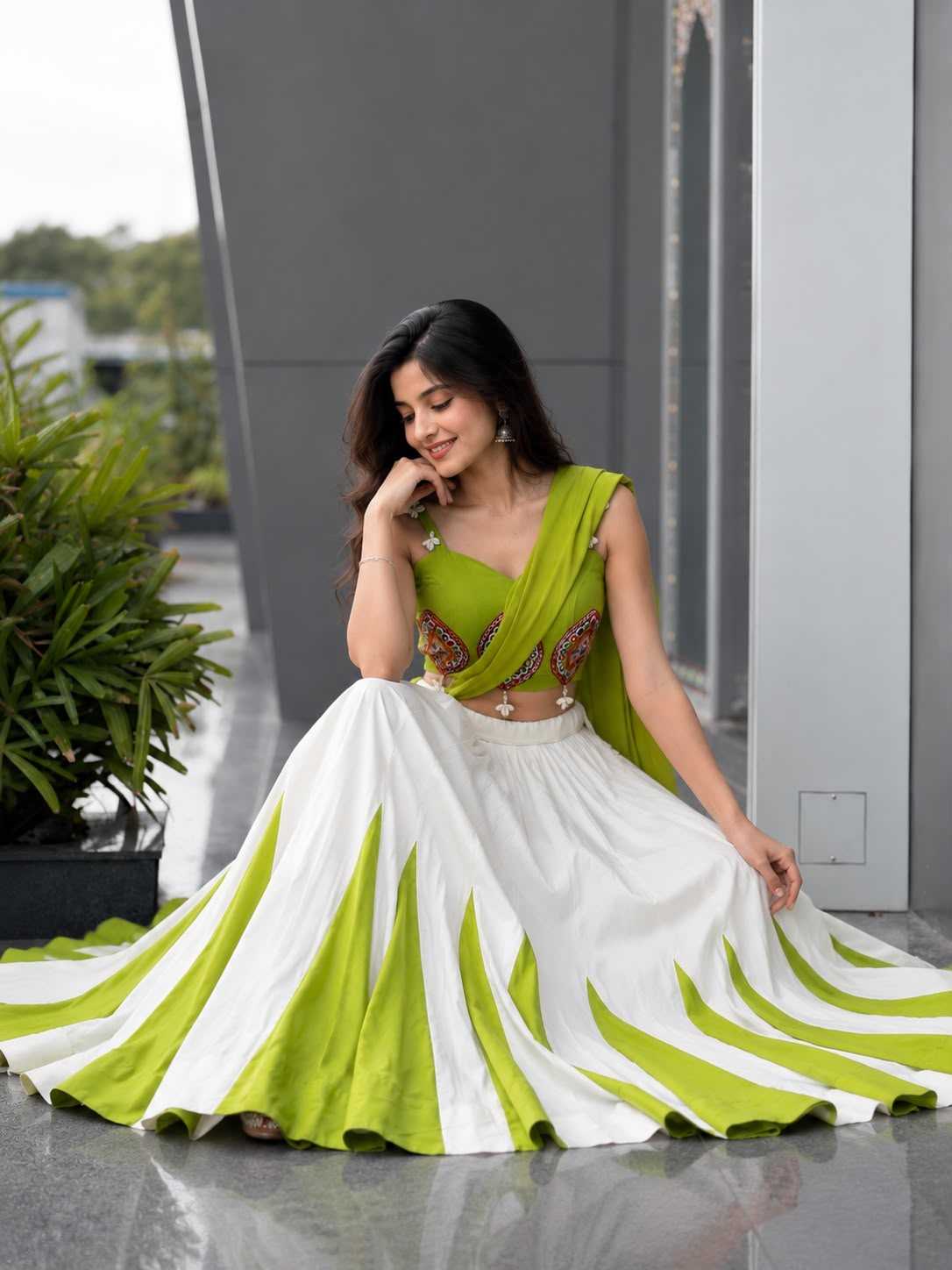 YNF Wholesale Cotton Embroidered Lehenga  | Surat Manufacturer