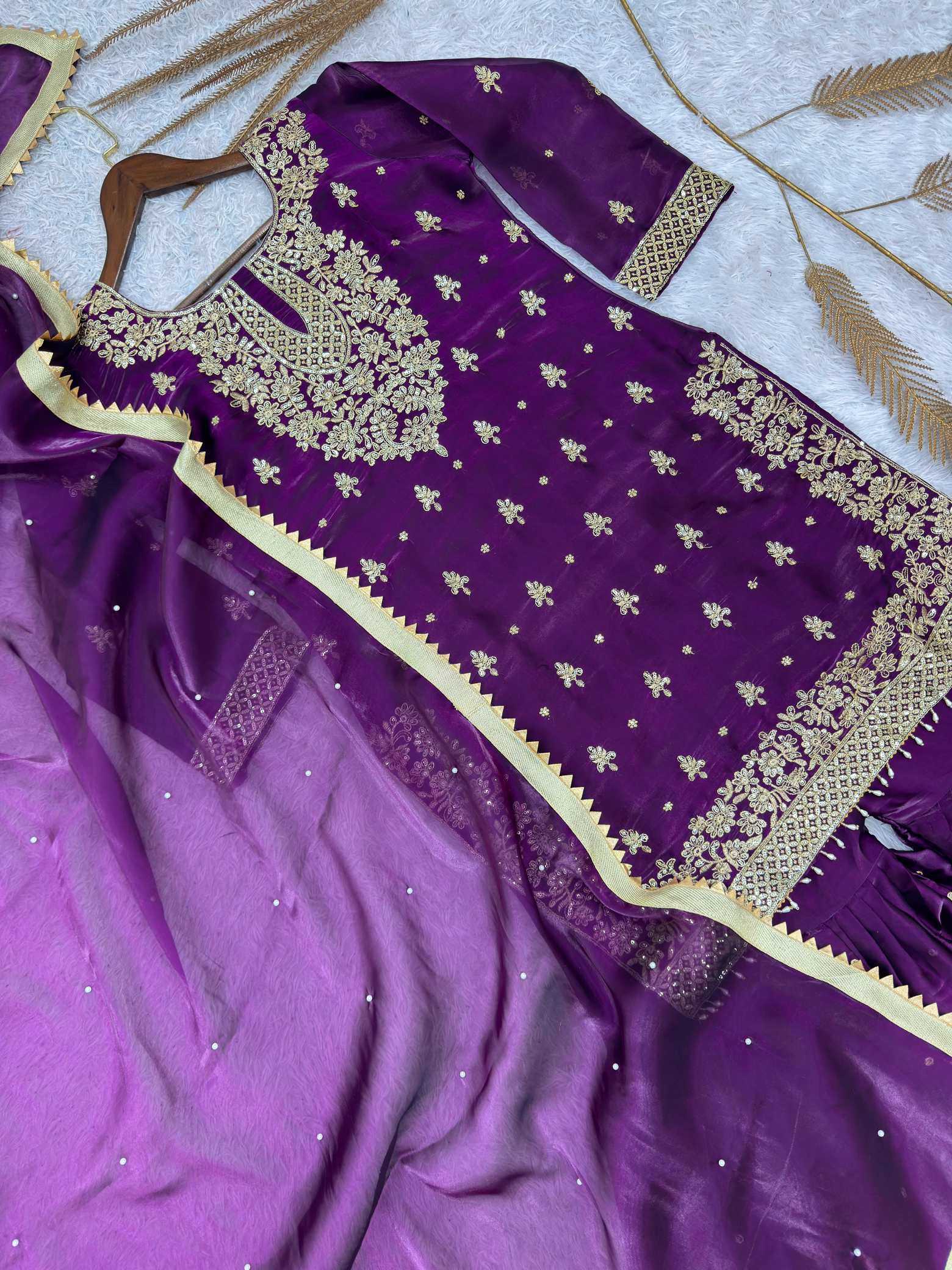 YNF Wholesale Pure Silk Sharara Salwar Suits  | Surat Manufacturer