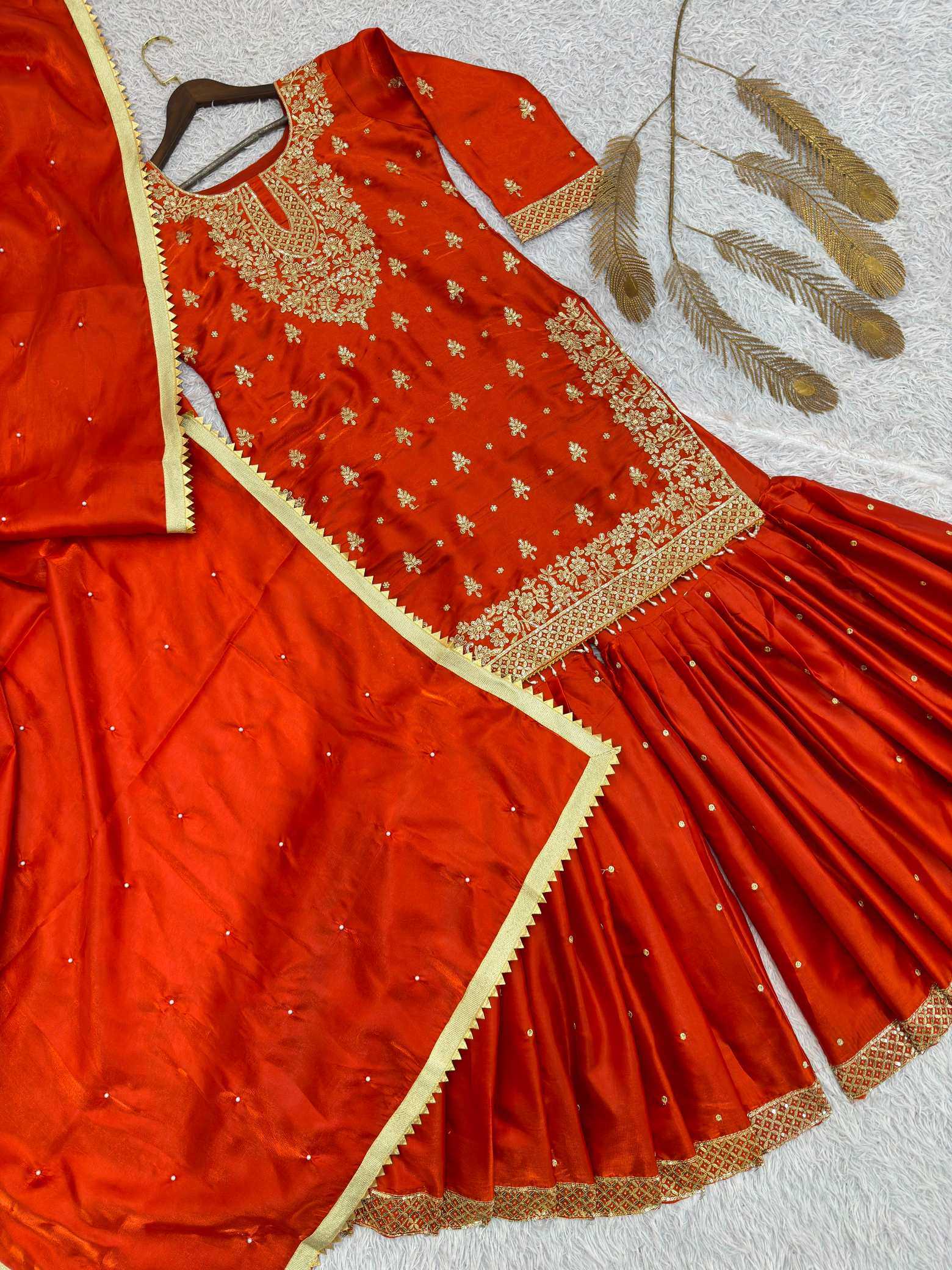 YNF Wholesale Pure Silk Sharara Salwar Suits  | Surat Manufacturer