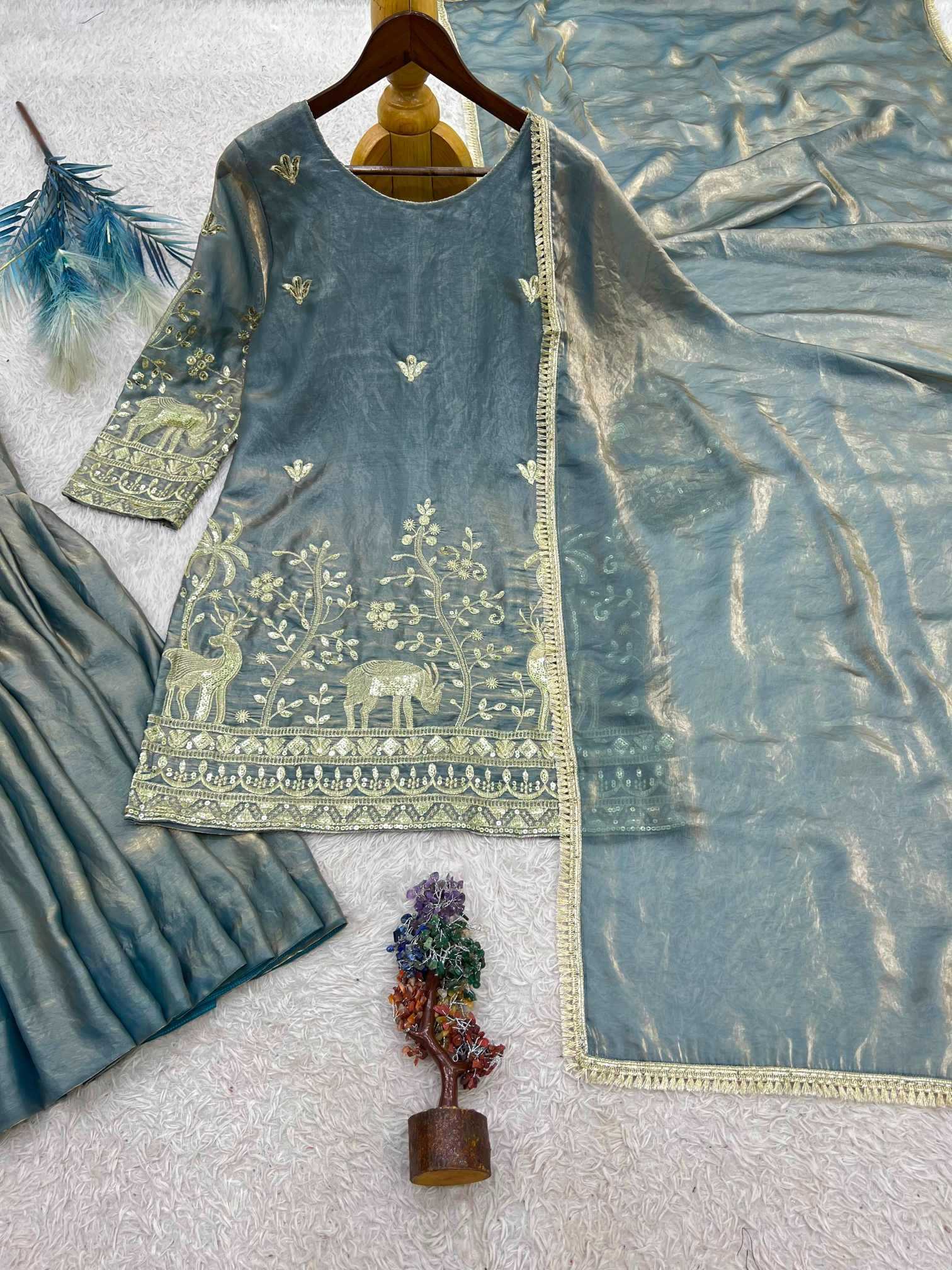 YNF Wholesale Pure Silk Sharara Salwar Suits  | Surat Manufacturer