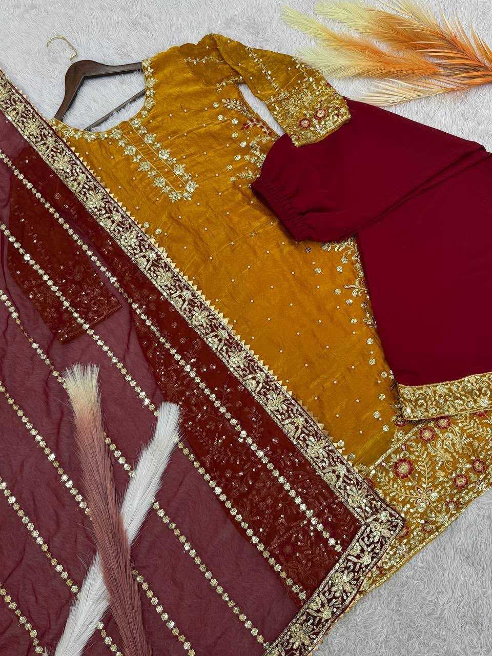 YNF Wholesale Heavy Silk Embroidery Suits  | Surat Manufacturer