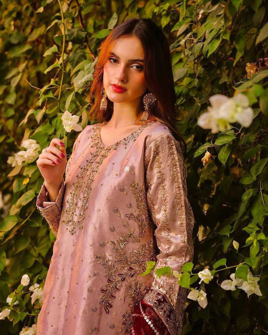 YNF Wholesale Heavy Silk Embroidery Suits  | Surat Manufacturer