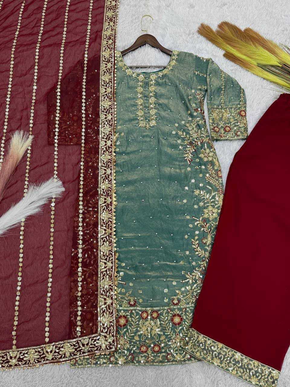 YNF Wholesale Heavy Silk Embroidery Suits  | Surat Manufacturer
