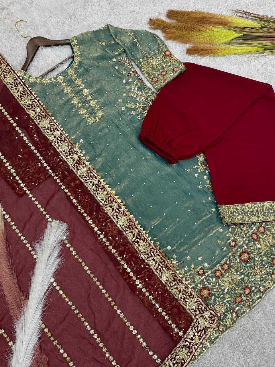 YNF Wholesale Heavy Silk Embroidery Suits  | Surat Manufacturer