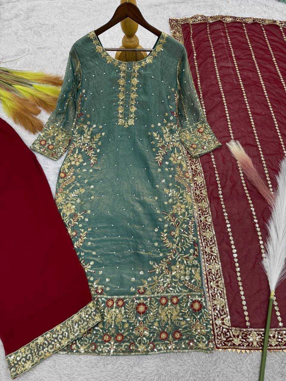 YNF Wholesale Heavy Silk Embroidery Suits  | Surat Manufacturer