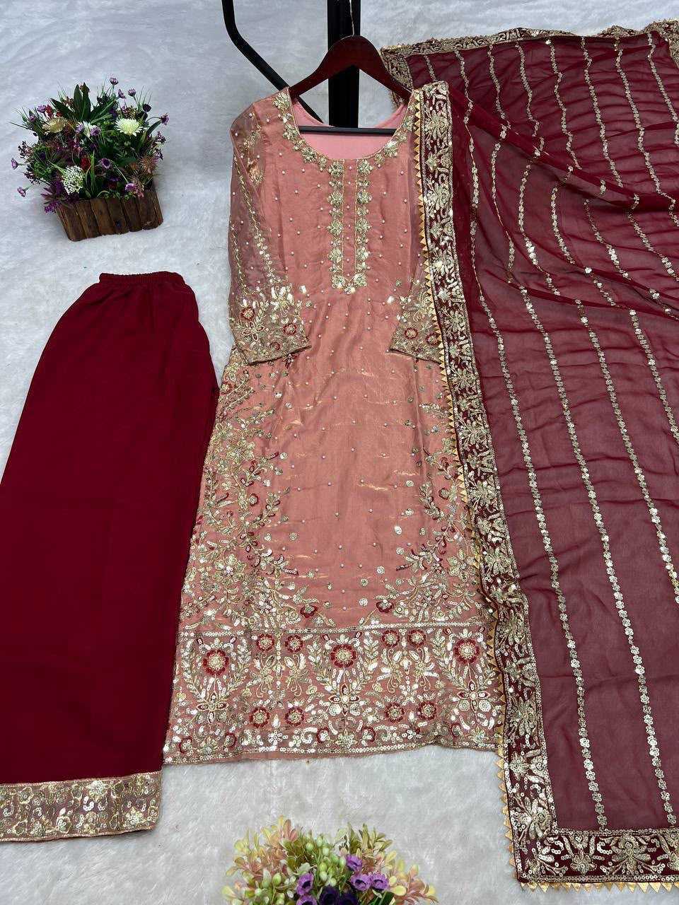 YNF Wholesale Heavy Silk Embroidery Suits  | Surat Manufacturer