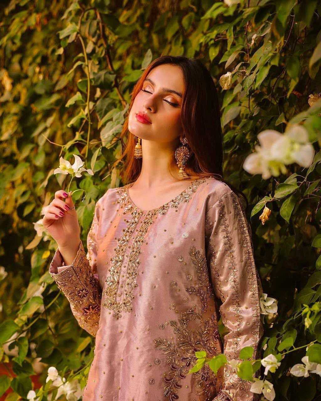YNF Wholesale Heavy Silk Embroidery Suits  | Surat Manufacturer
