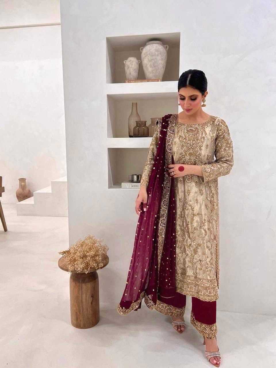 YNF Wholesale Heavy Silk Embroidered Kurtis  | Surat Manufacturer