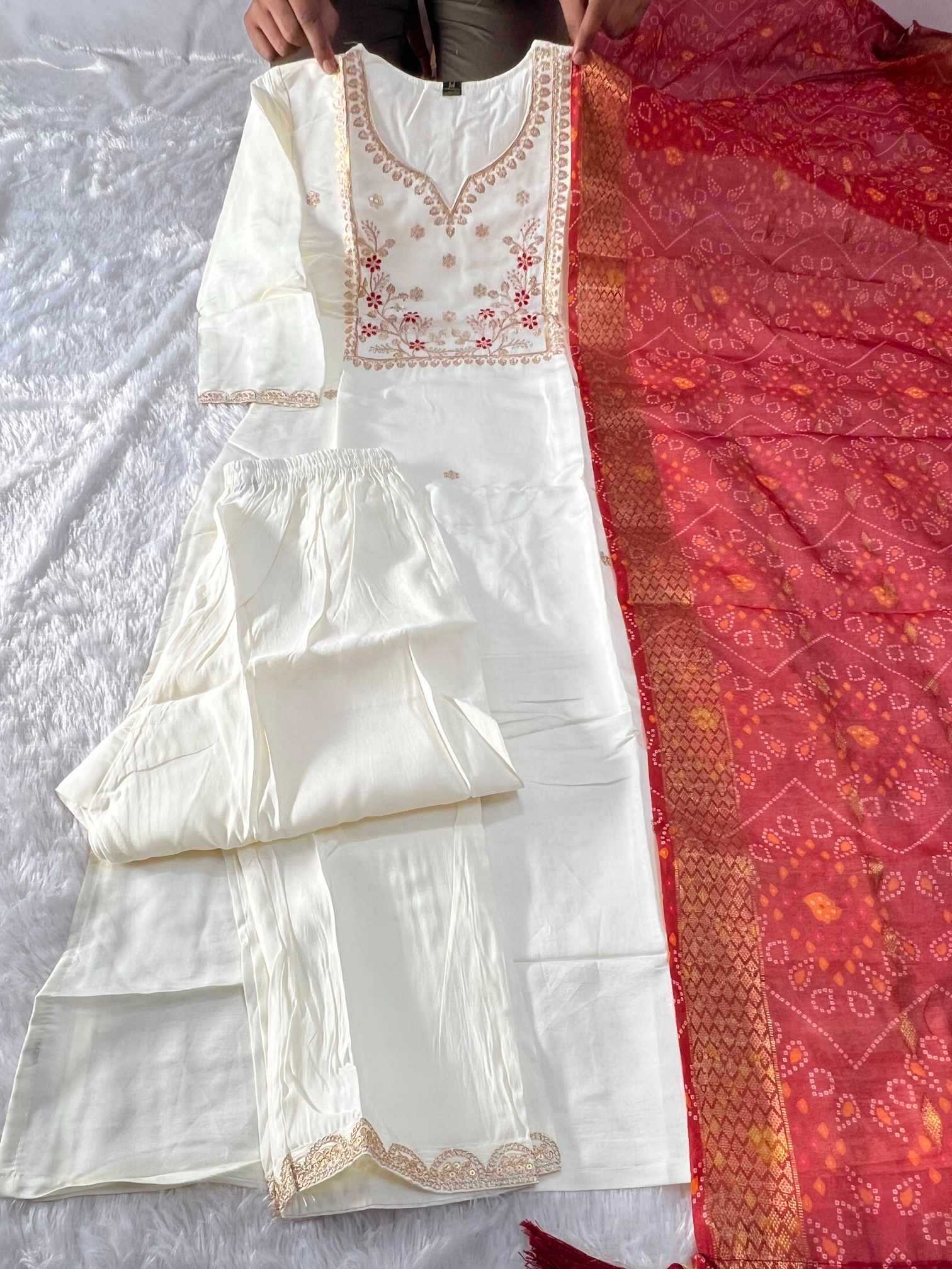 YNF Wholesale Heavy Roman Silk Embroidered Kurtis  | Surat Manufacturer