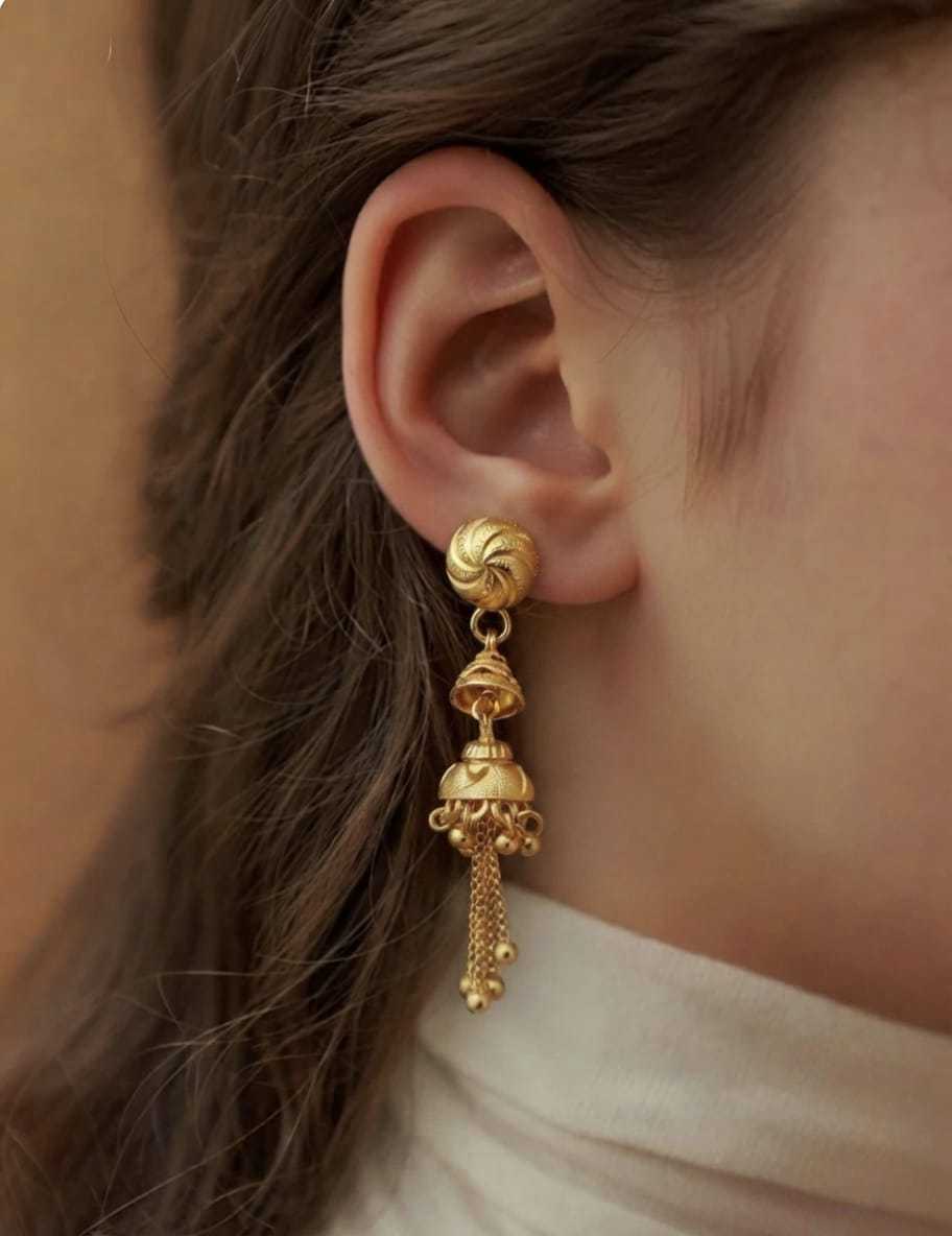 YNF Wholesale Brass Jhumka Earrings  | Surat Manufacturer
