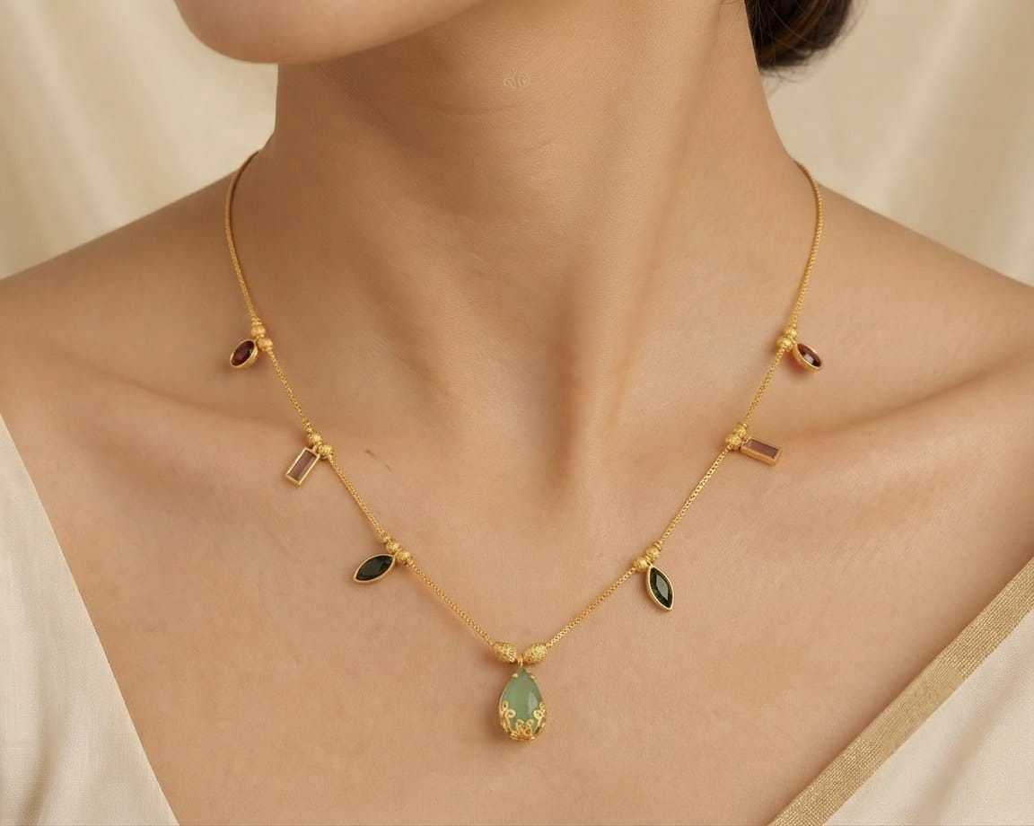 YNF Wholesale Brass Necklaces Set  | Surat Manufacturer