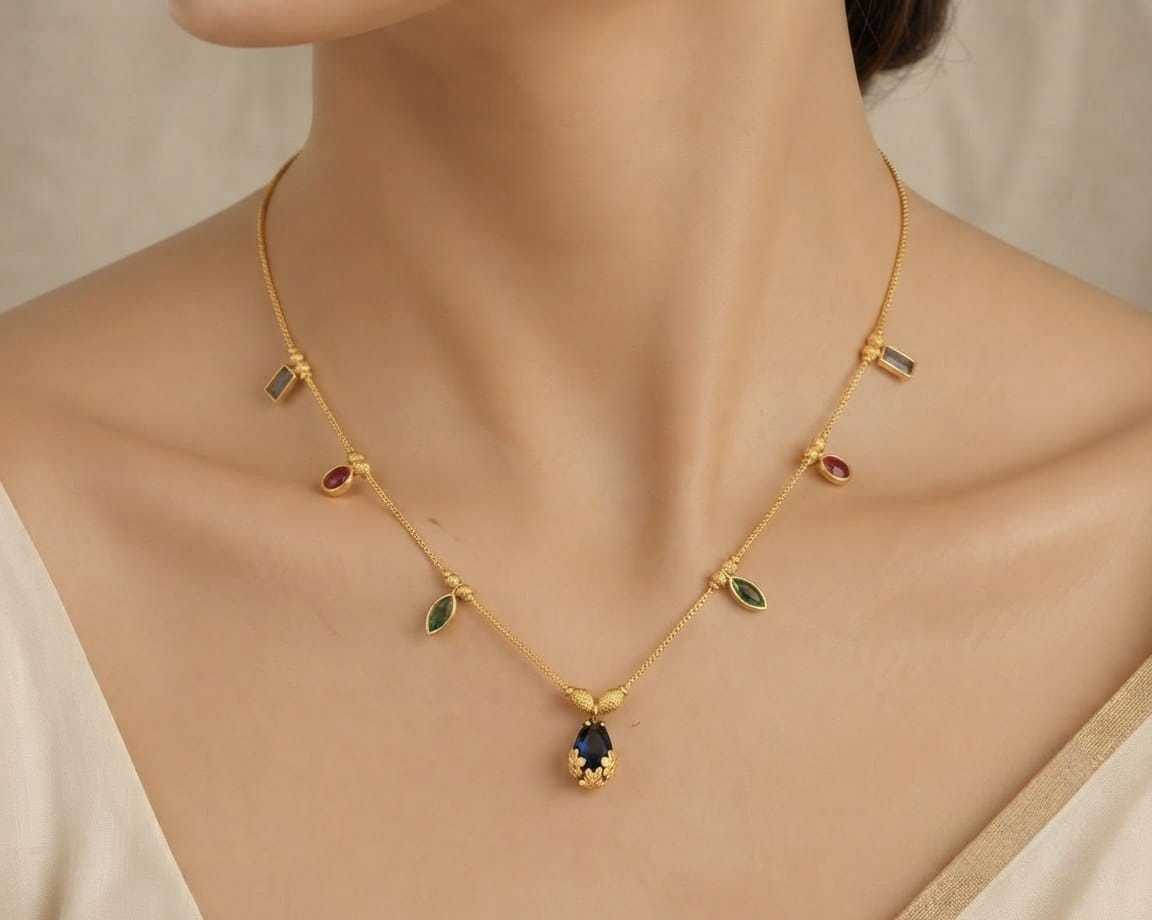 YNF Wholesale Brass Necklaces Set  | Surat Manufacturer