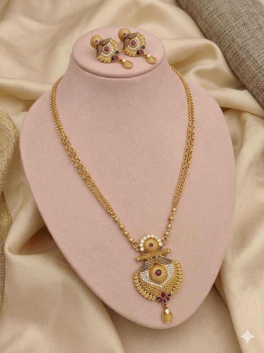 YNF Wholesale Brass Necklaces Set  | Surat Manufacturer