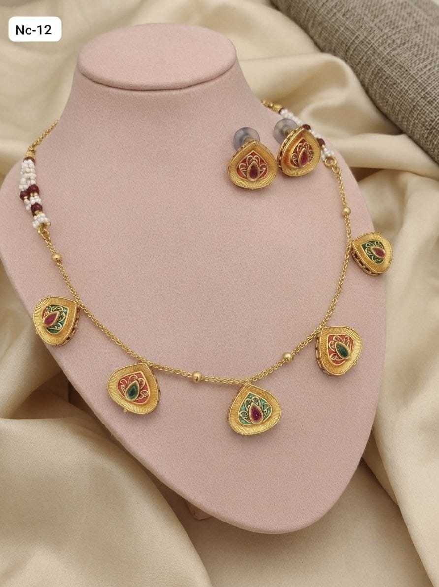 YNF Wholesale Brass Necklaces Set  | Surat Manufacturer