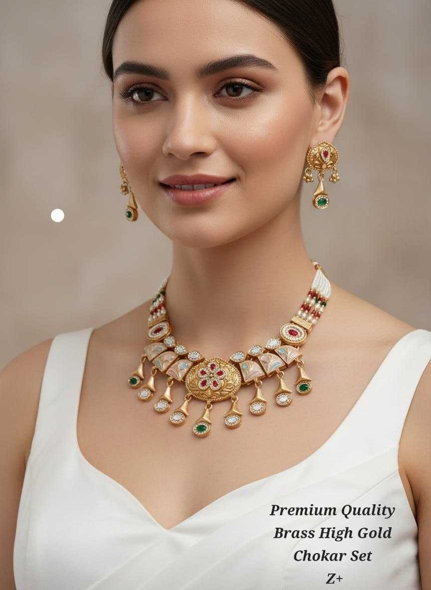 YNF Wholesale Brass Necklaces Set  | Surat Manufacturer