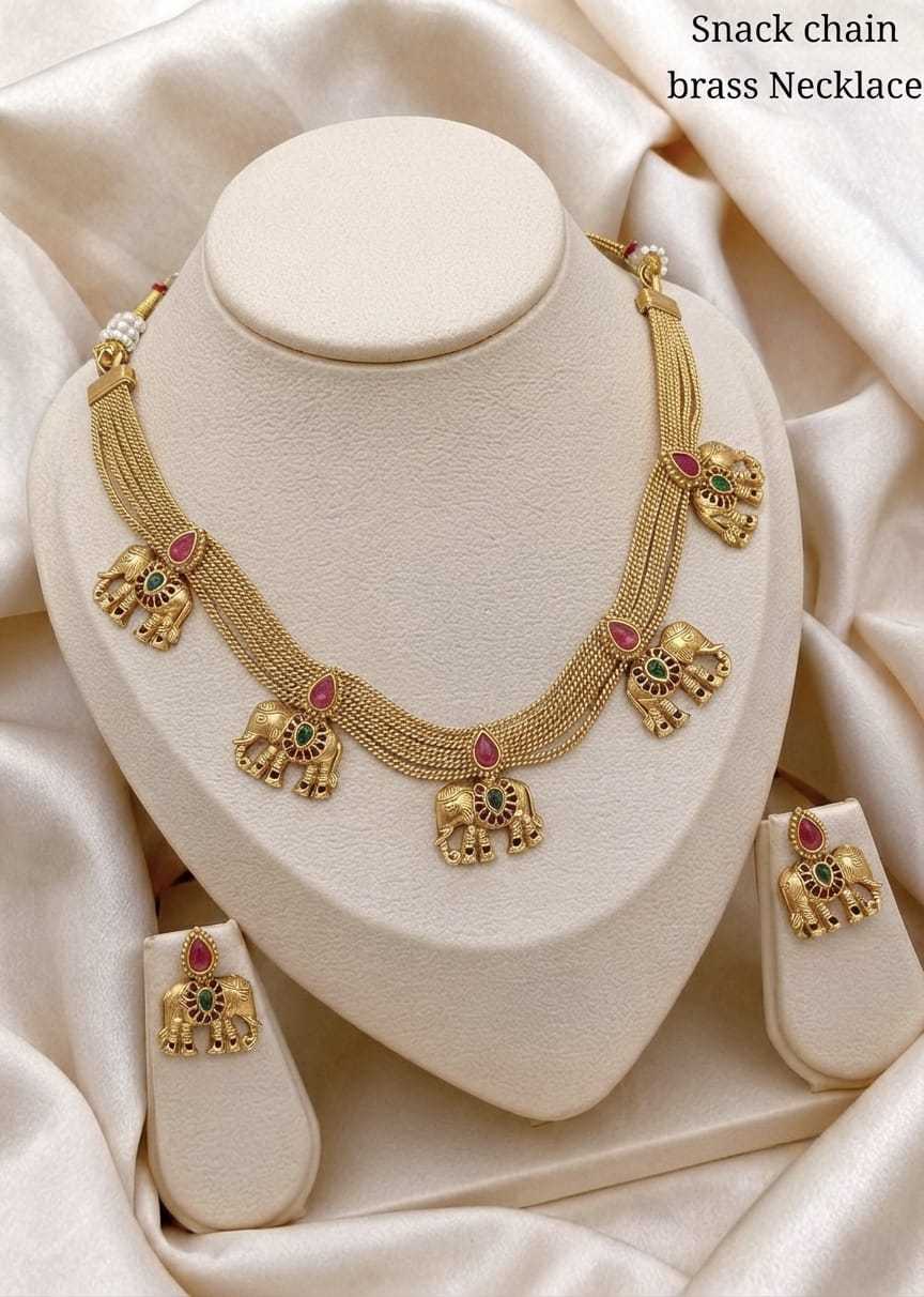 YNF Wholesale Brass Rajwadi Necklaces Set  | Surat Manufacturer