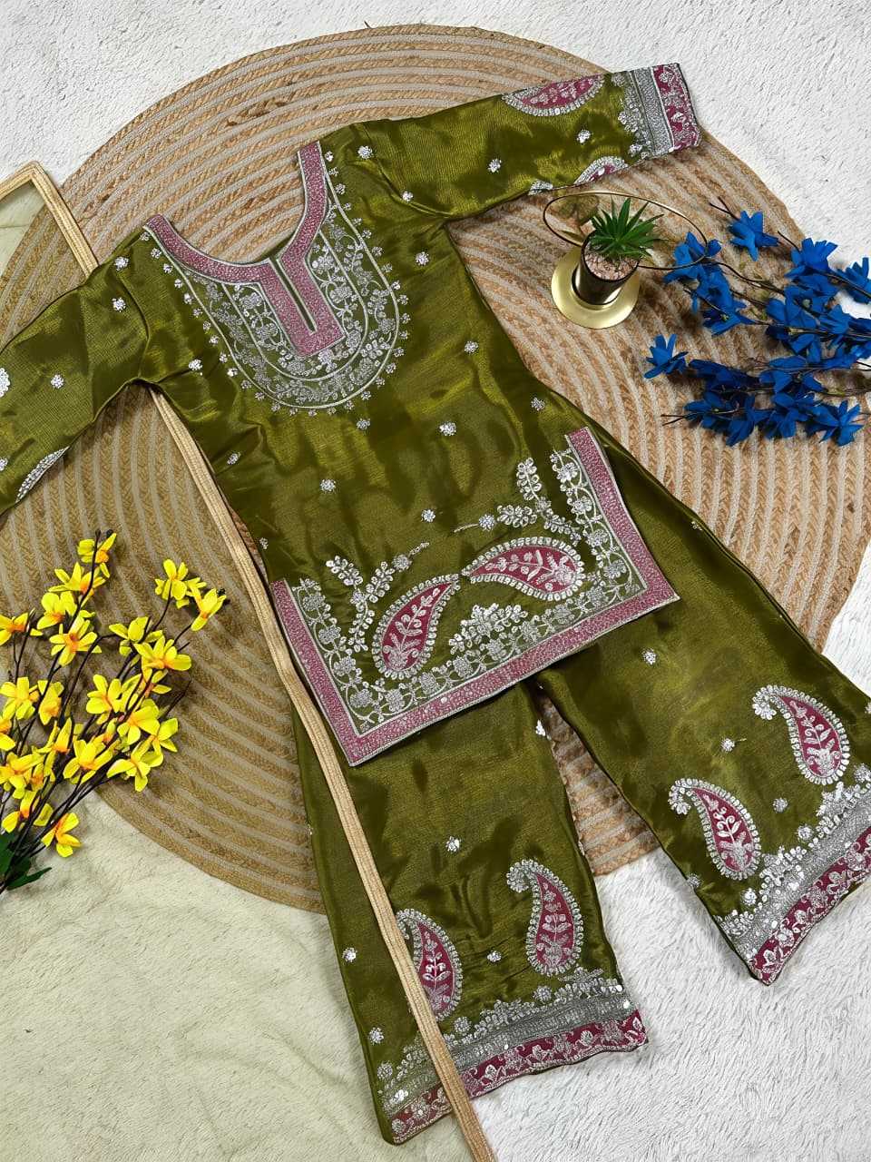 YNF Wholesale Premium Silk Kids Suit  | Surat Manufacturer