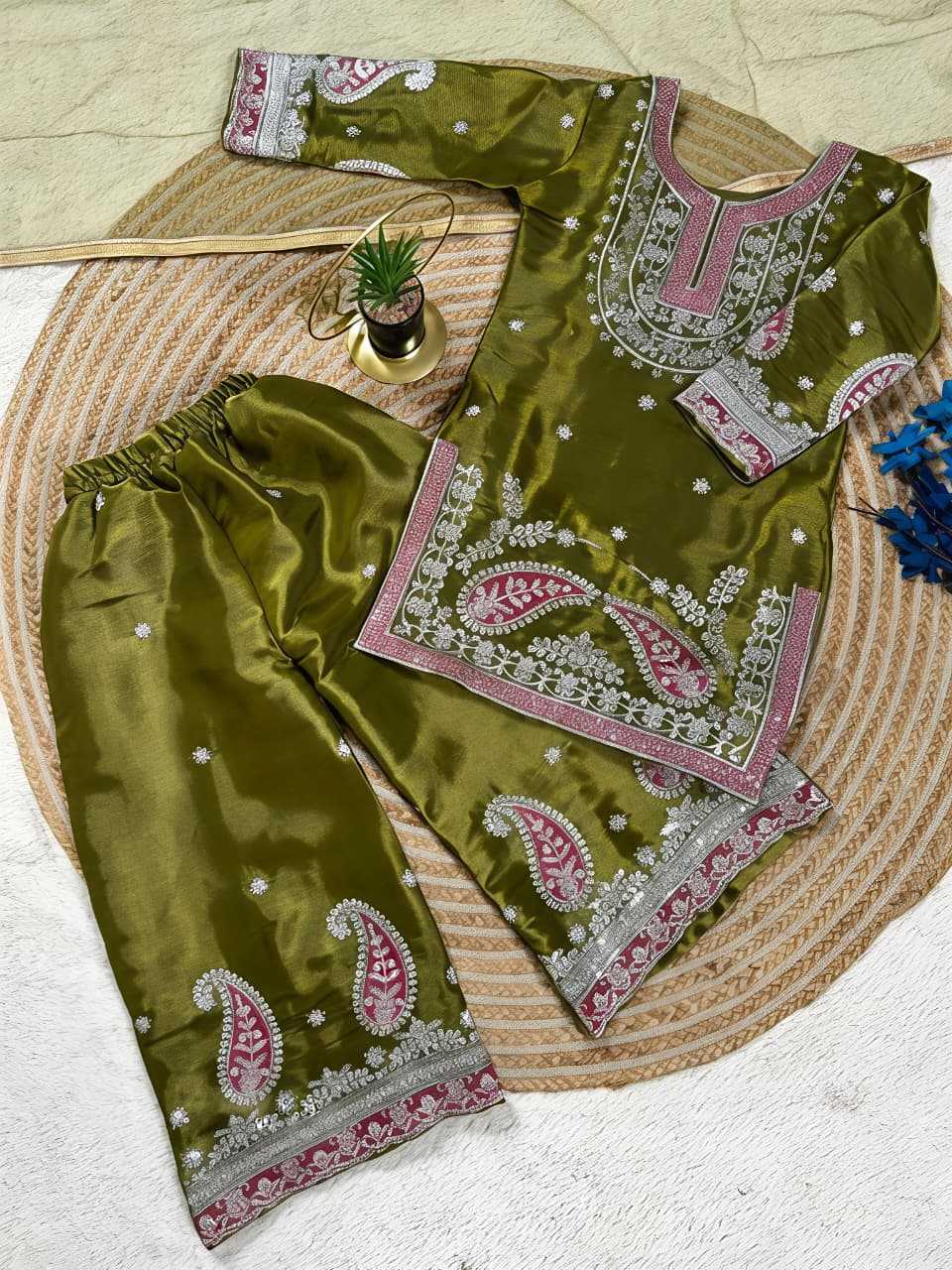 YNF Wholesale Premium Silk Kids Suit  | Surat Manufacturer