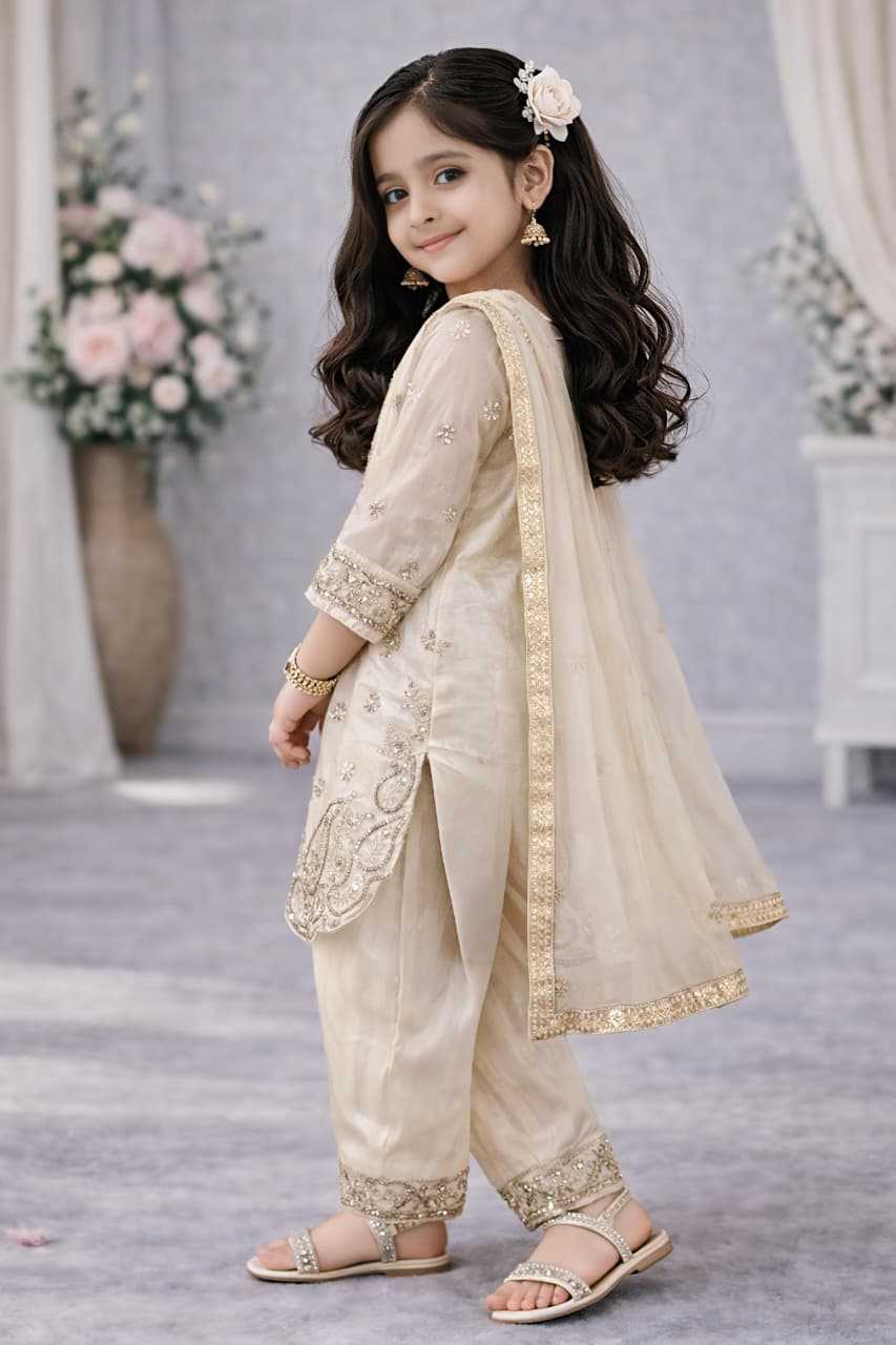 YNF Wholesale Pure Silk Kids Suit  | Surat Manufacturer